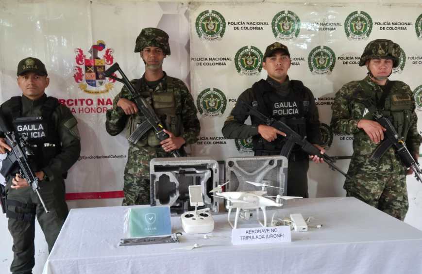 Tropas del Ejército ubicaron dron de las disidencias en el Tolima