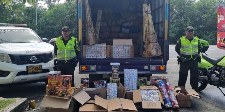 Incautan millonario cargamento ilegal de pólvora en Tolima