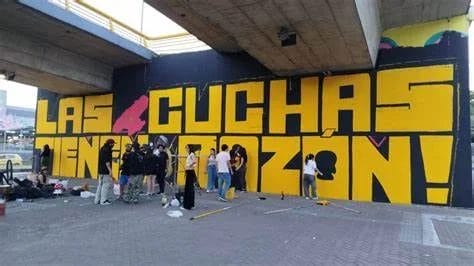 ¿Arte o vandalismo? Polémica en Ibagué por mural de «Las cuchas tienen razón»