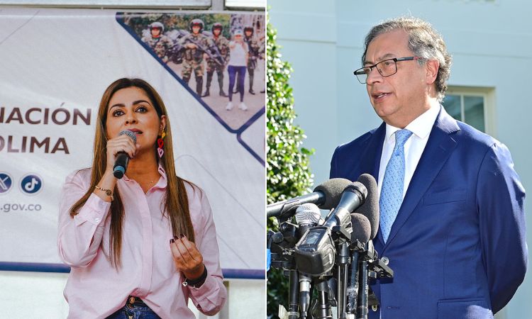 Petro responde a la gobernadora del Tolima y cuestiona a su bancada por falta de recursos