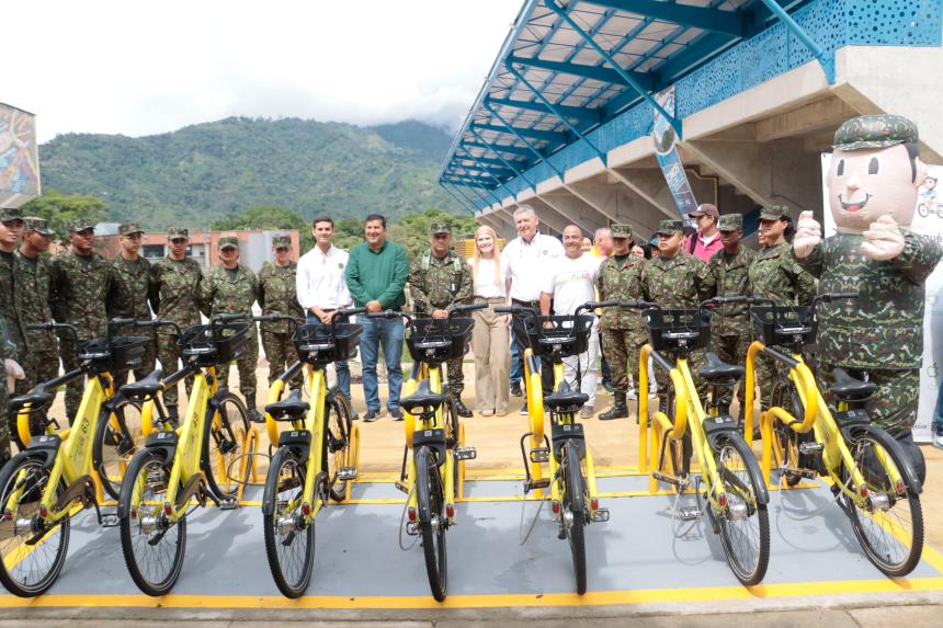 Ibagué estrena nueva estación de bicicletas públicas en las Piscinas Olímpicas
