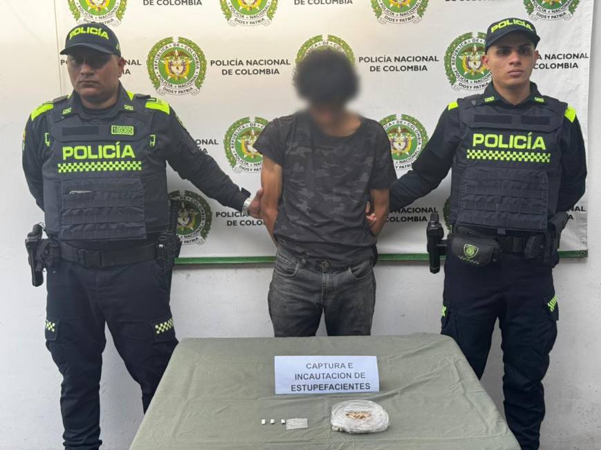 Capturado alias “Carcacho” en Ambalema con más de 90 gramos de cocaína