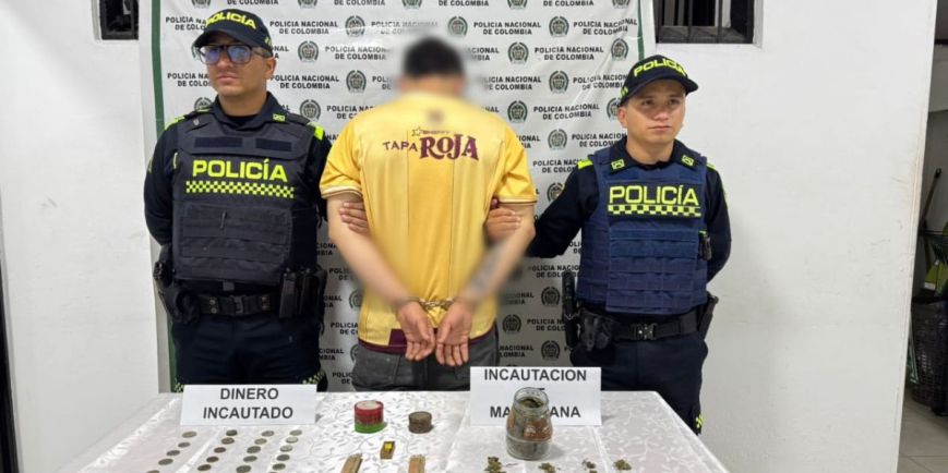Capturado en Falan con 66 gramos de marihuana gracias a denuncia ciudadana