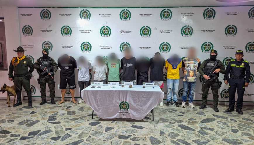 Caen nueve presuntos integrantes de “Los del Imperio”, banda de microtráfico que operaba en Ibagué