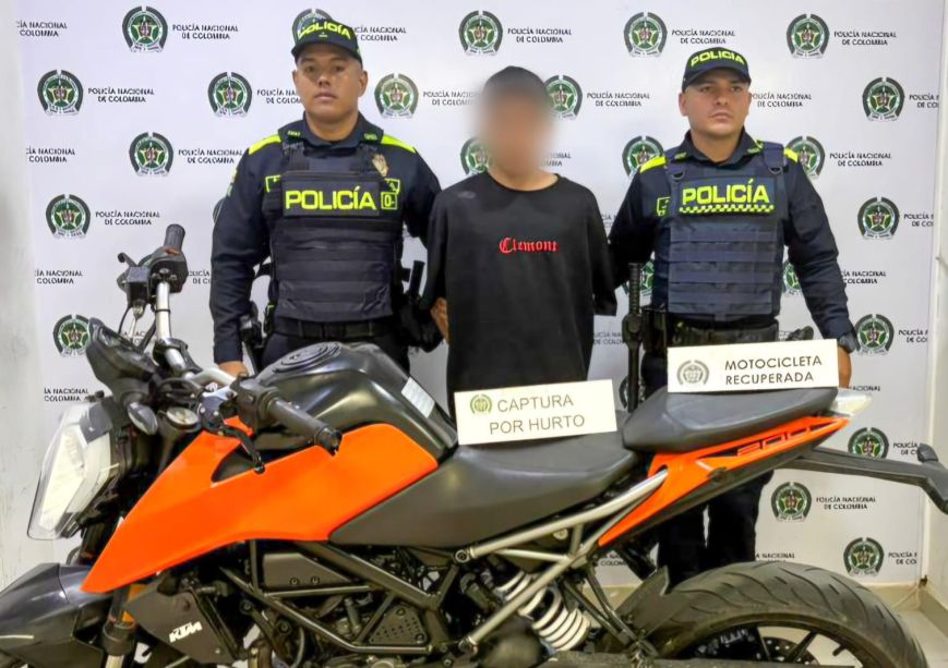 Hurto a motocicletas en Ibagué se reduce en un 23 %: Policía Metropolitana