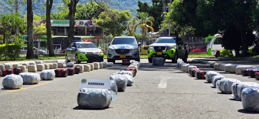 En Cajamarca cayó cargamento de 568 kilos de marihuana que iba para Ibagué