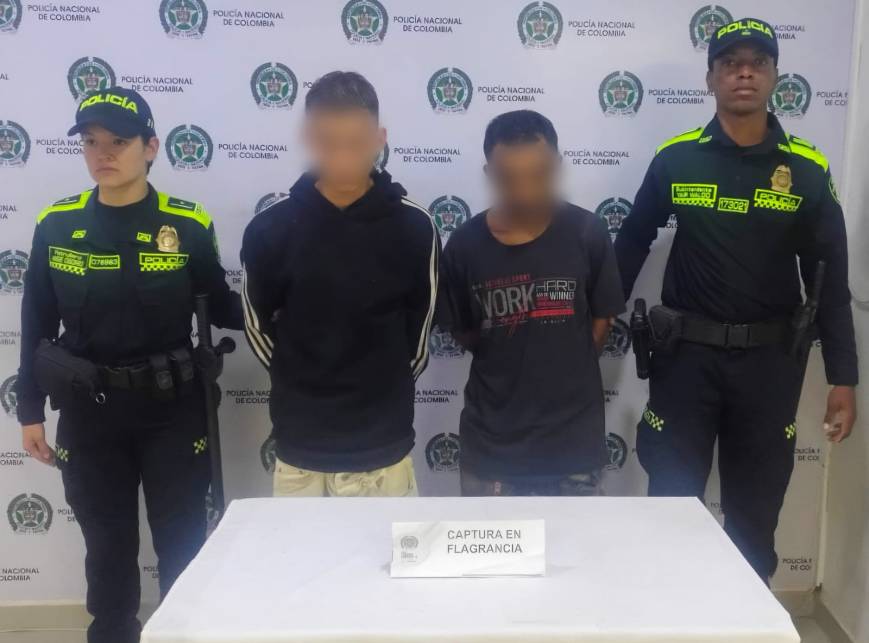 Capturados dos hombres cuando intentaban robar una tienda en el barrio Modelia 1, en Ibagué