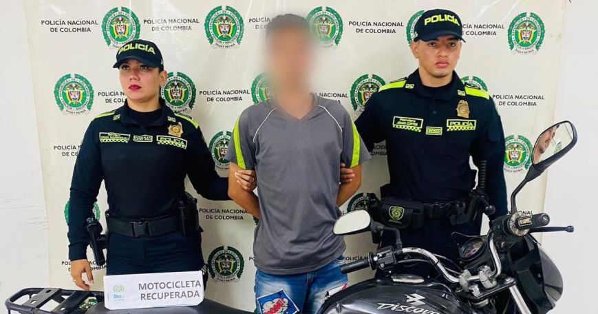 Capturan en Ibagué a hombre que intentó robar una moto y dijo que lo hizo “porque quiso”