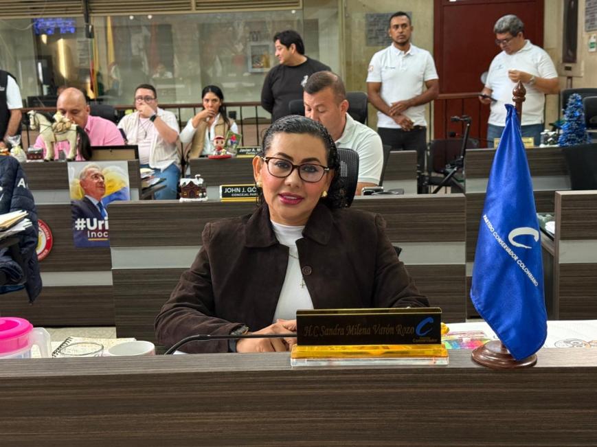 Concejal Sandra Varón alerta sobre millonarios pagos en alumbrado público y pide revisar tarifas en Ibagué