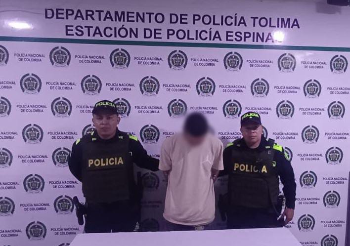 Capturan en El Espinal a hombre buscado en Ibagué por hurto calificado y agravado