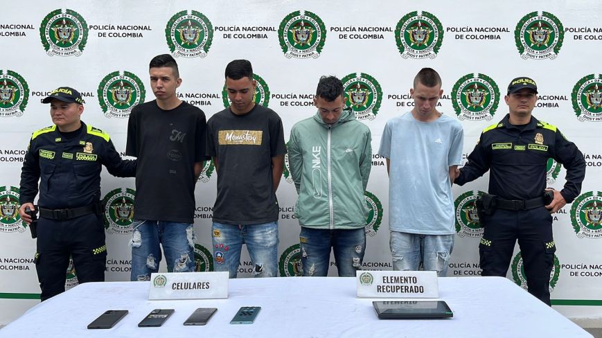 Cae en Ibagué banda señalada de hurtar motos y extorsionar a sus dueños