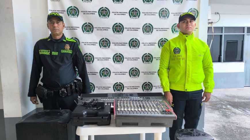 Policía recupera equipos tecnológicos hurtados de una iglesia en Alvarado