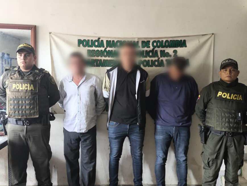 Tres personas fueron capturadas por presunto hurto mediante engaño tras denuncia en Planadas
