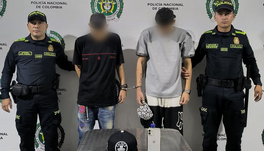 Capturan a dos jóvenes tras raponazo en el barrio Ricaurte