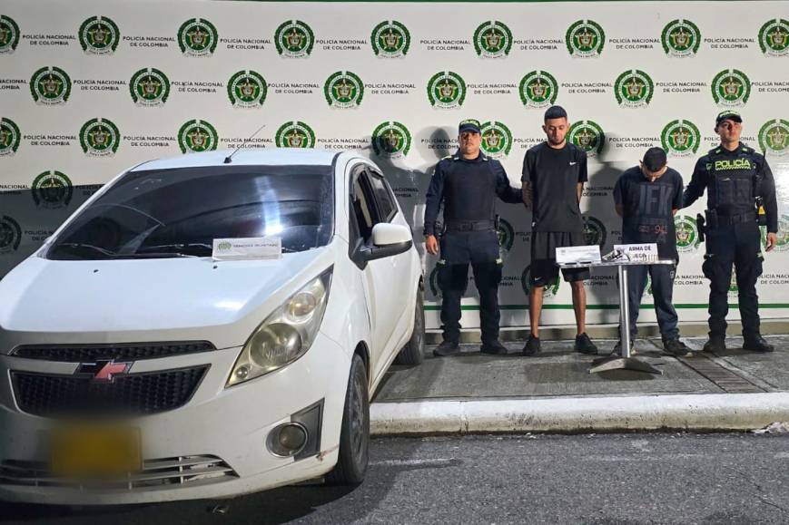 Capturan a “El Flaco” y “Harry” con arma de fuego en el sur de Ibagué